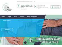 Tablet Screenshot of clinicajoelho.com.br